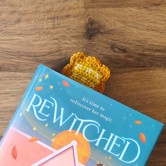 Yellow Gingham - Crochet Bookmark