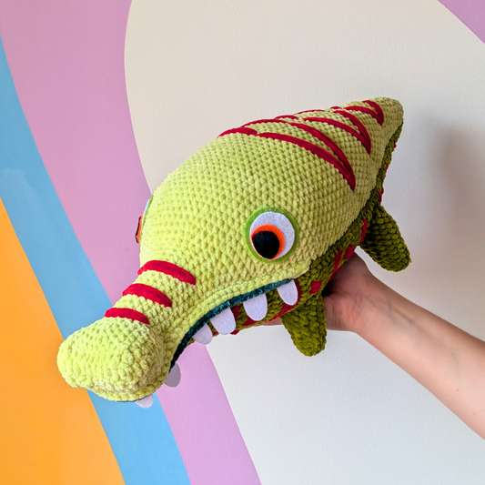 Sweet Treat Party Crocodile - Crochet Plush Collectable