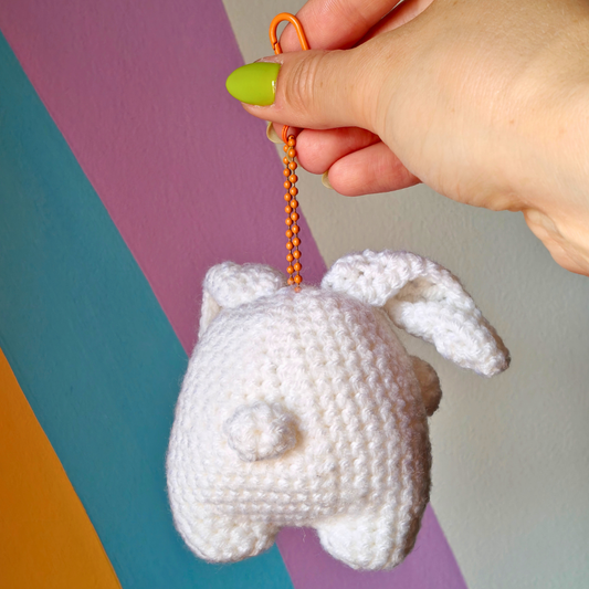 Rabbit - Chunky Crochet Keychain
