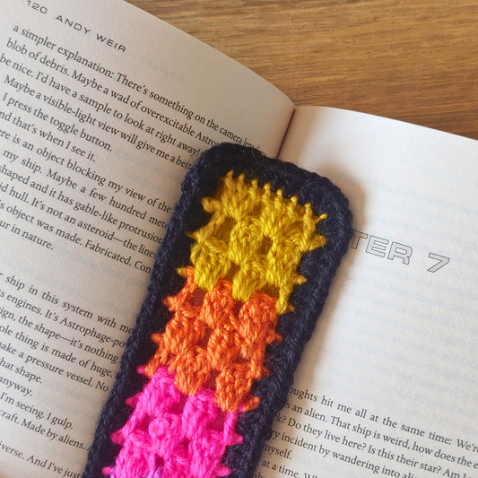 Sunset - Crochet Bookmark