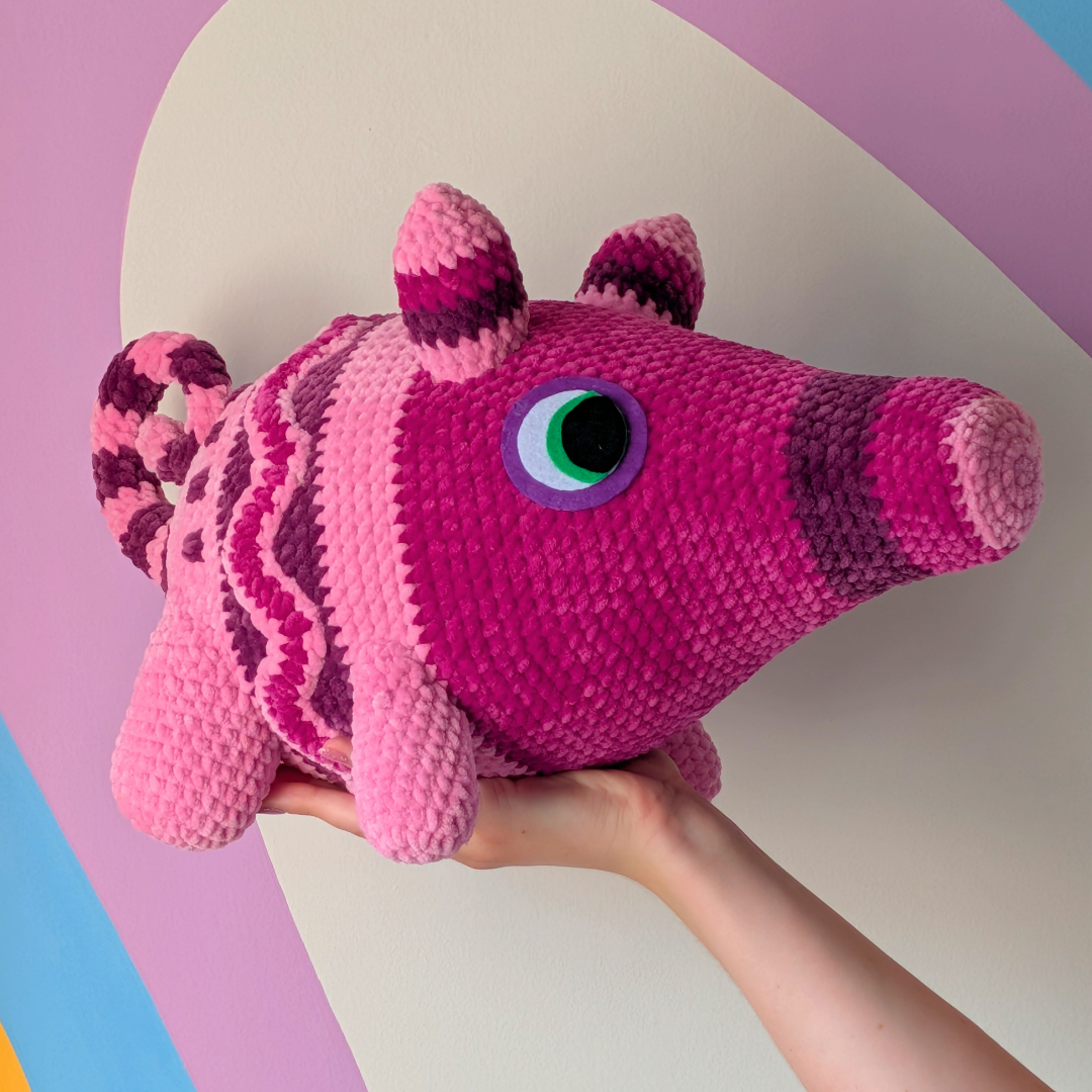 Sweet Treat Party Pig - Crochet Plush Collectable