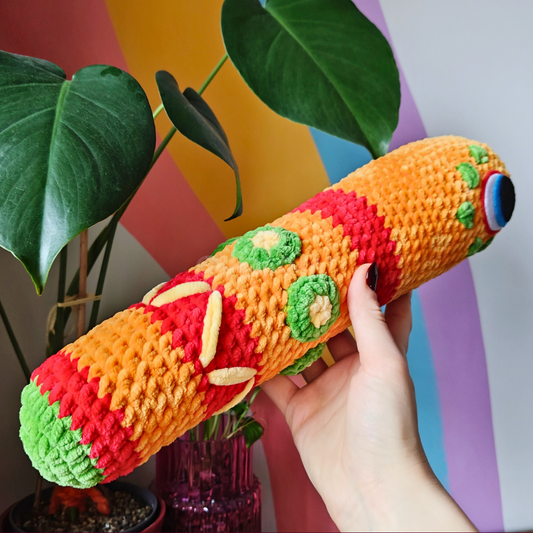 Sweet Treat Party Worm - Crochet Plush Collectable