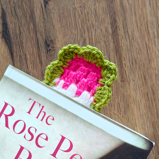 Flower Bed - Crochet Bookmark