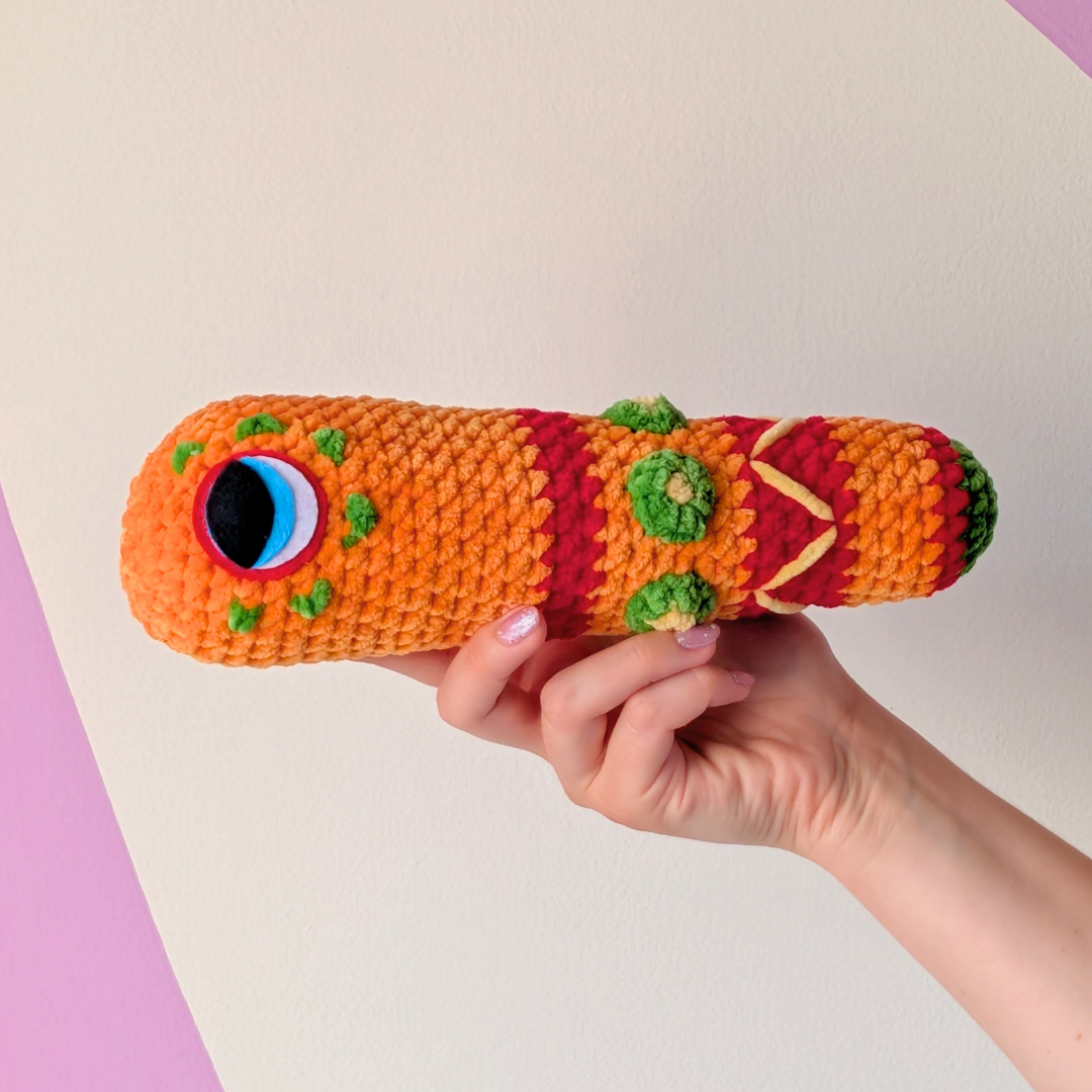 Baby Sweet Treat Party Worm - Crochet Plush Collectable