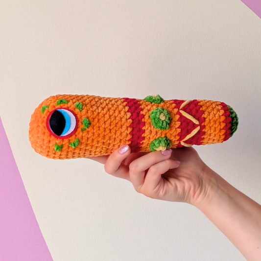 Baby Sweet Treat Party Worm - Crochet Plush Collectable