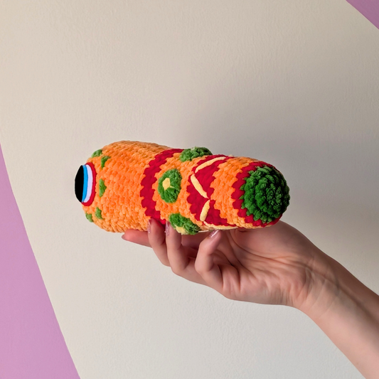 Baby Sweet Treat Party Worm - Crochet Plush Collectable