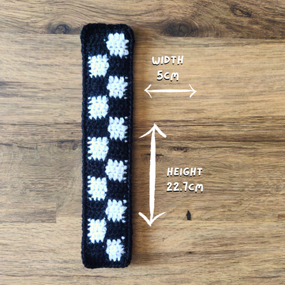 Checkerboard - Crochet Bookmark