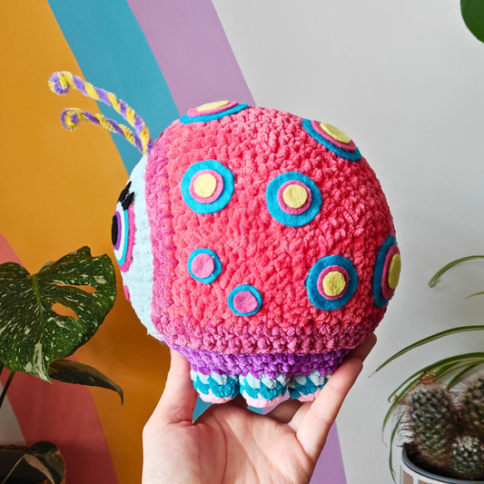 Sweet Treat Party Ladybird - Crochet Plush Collectable