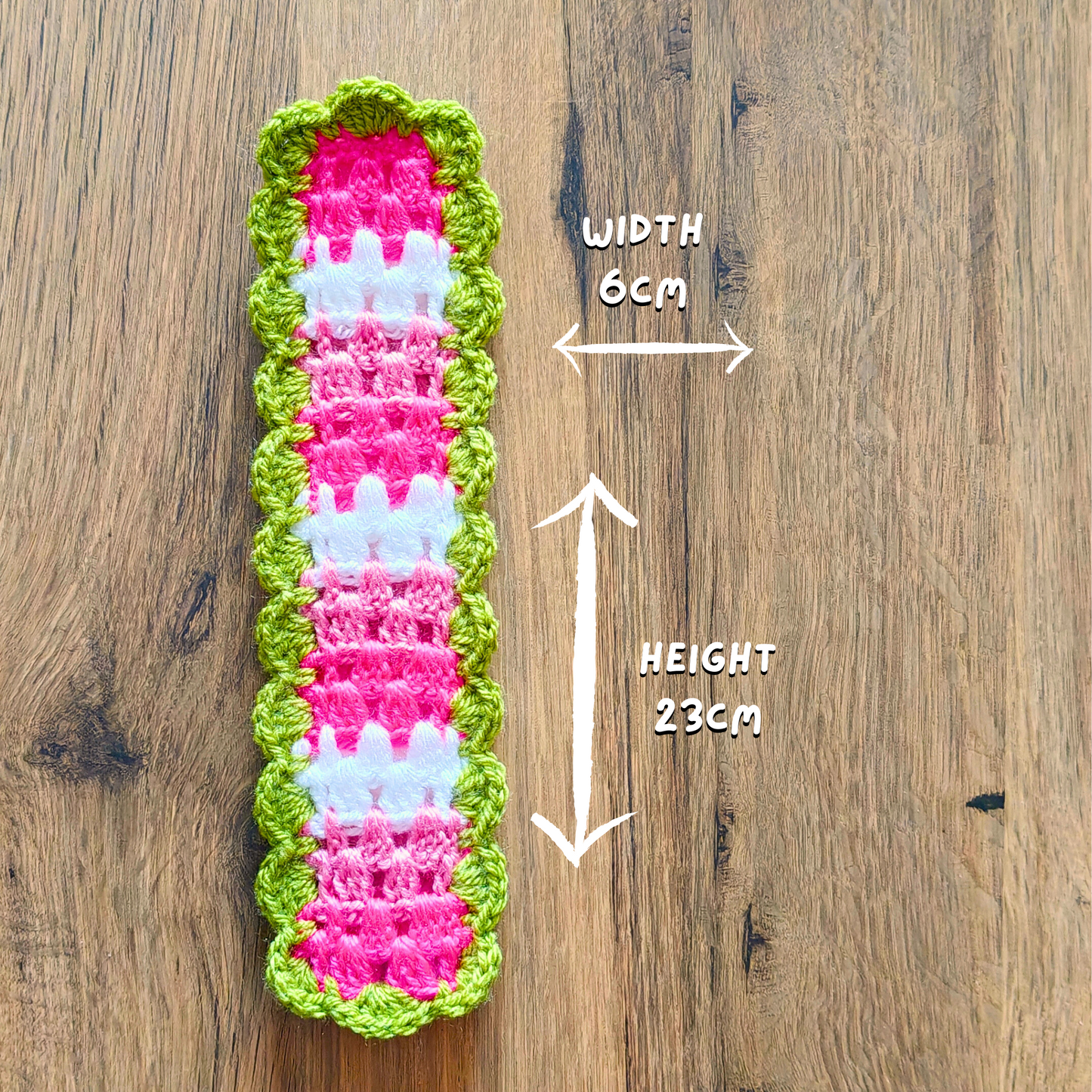 Flower Bed - Crochet Bookmark