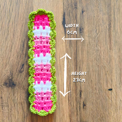 Flower Bed - Crochet Bookmark