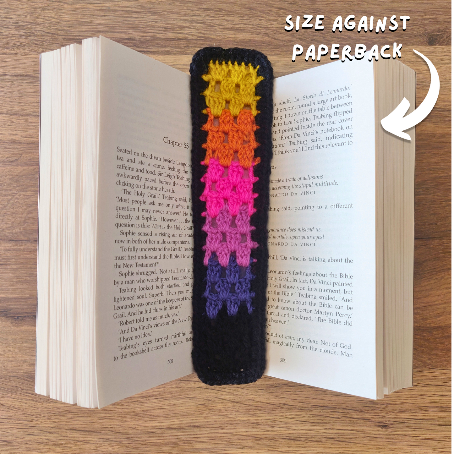 Sunset - Crochet Bookmark
