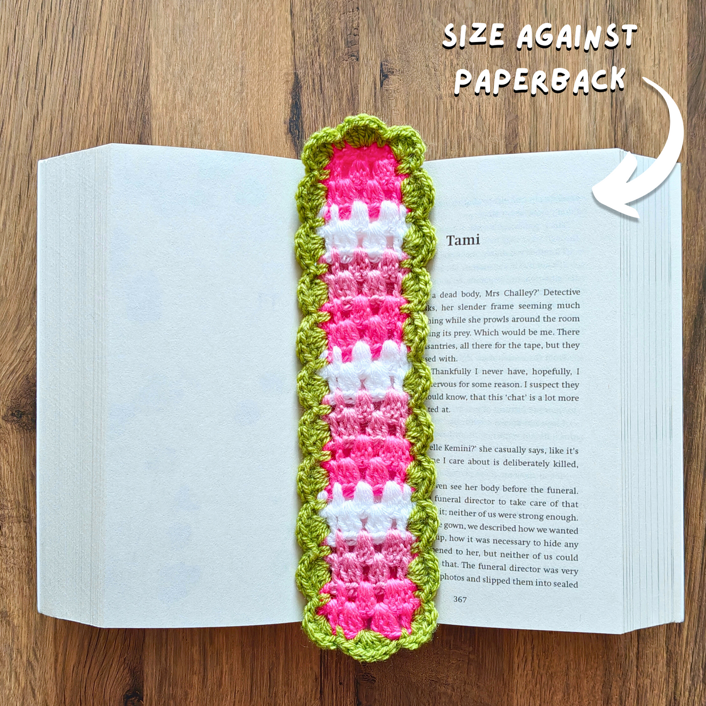 Flower Bed - Crochet Bookmark