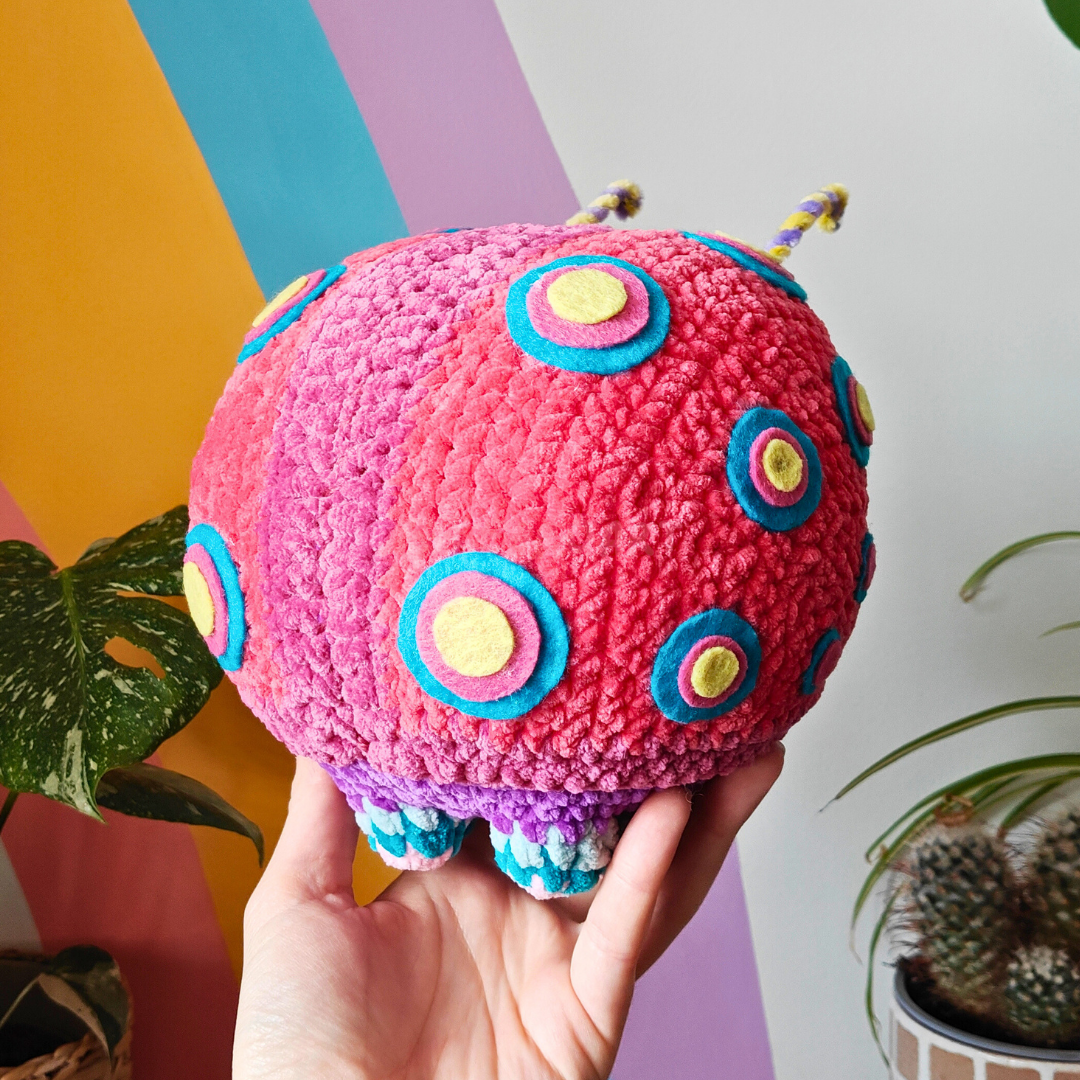 Sweet Treat Party Ladybird - Crochet Plush Collectable