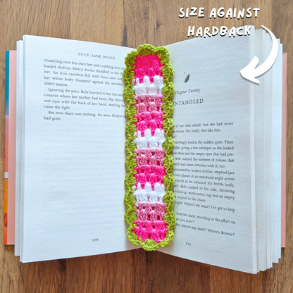 Flower Bed - Crochet Bookmark