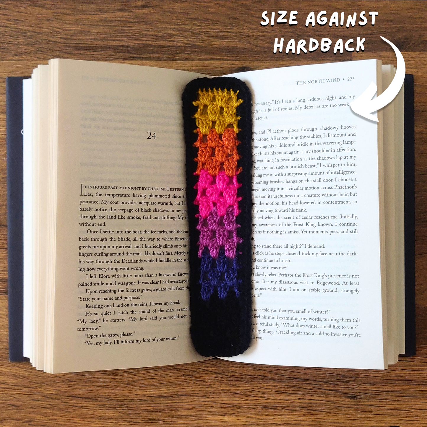 Sunset - Crochet Bookmark