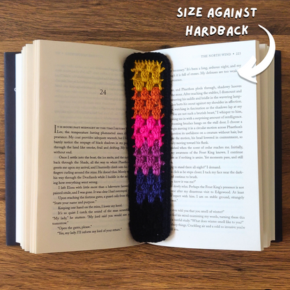 Sunset - Crochet Bookmark
