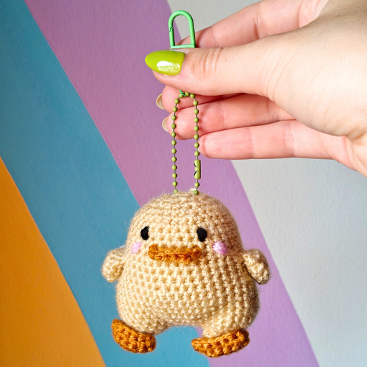 Duckling - Chunky Crochet Keychain