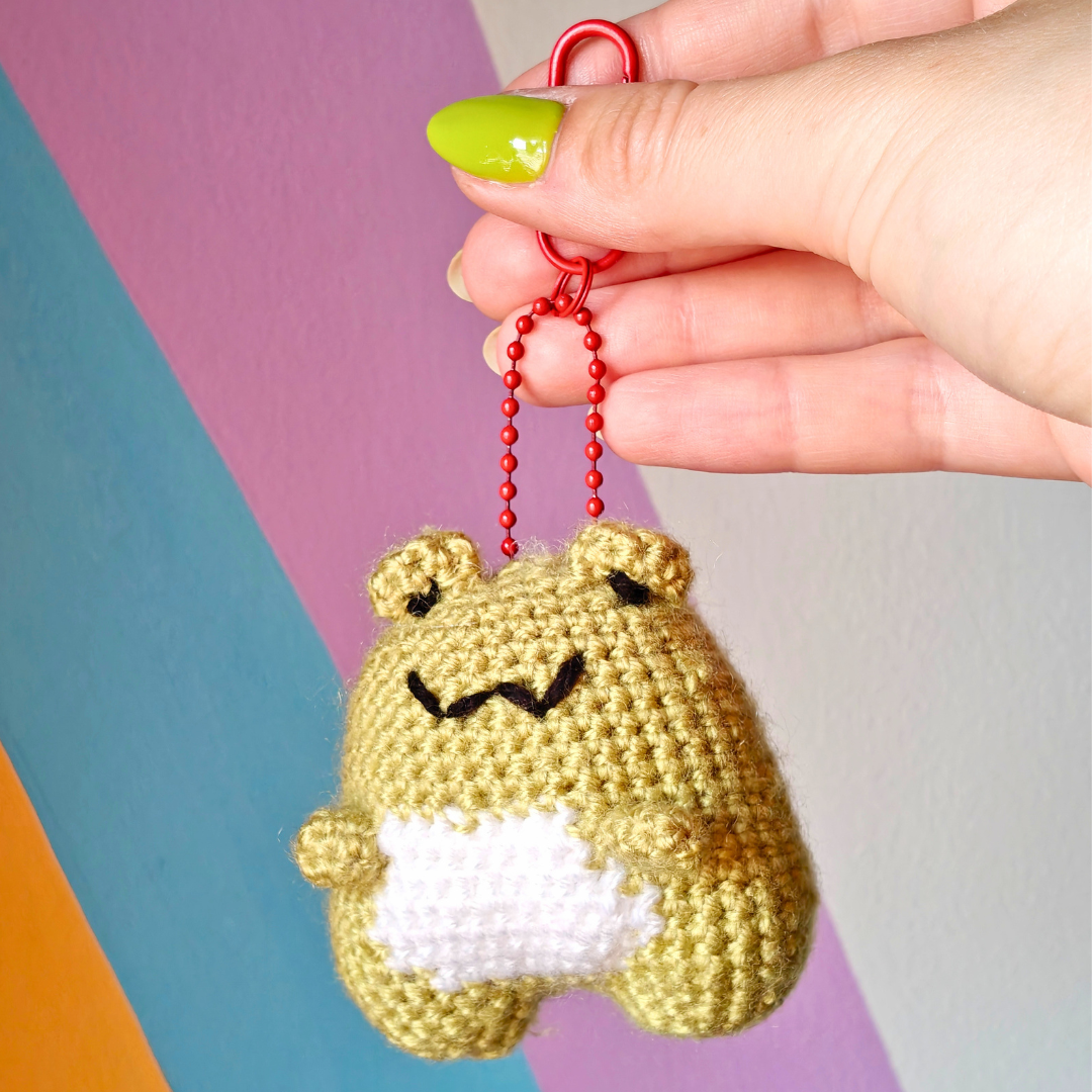 Frog - Chunky Crochet Keychain