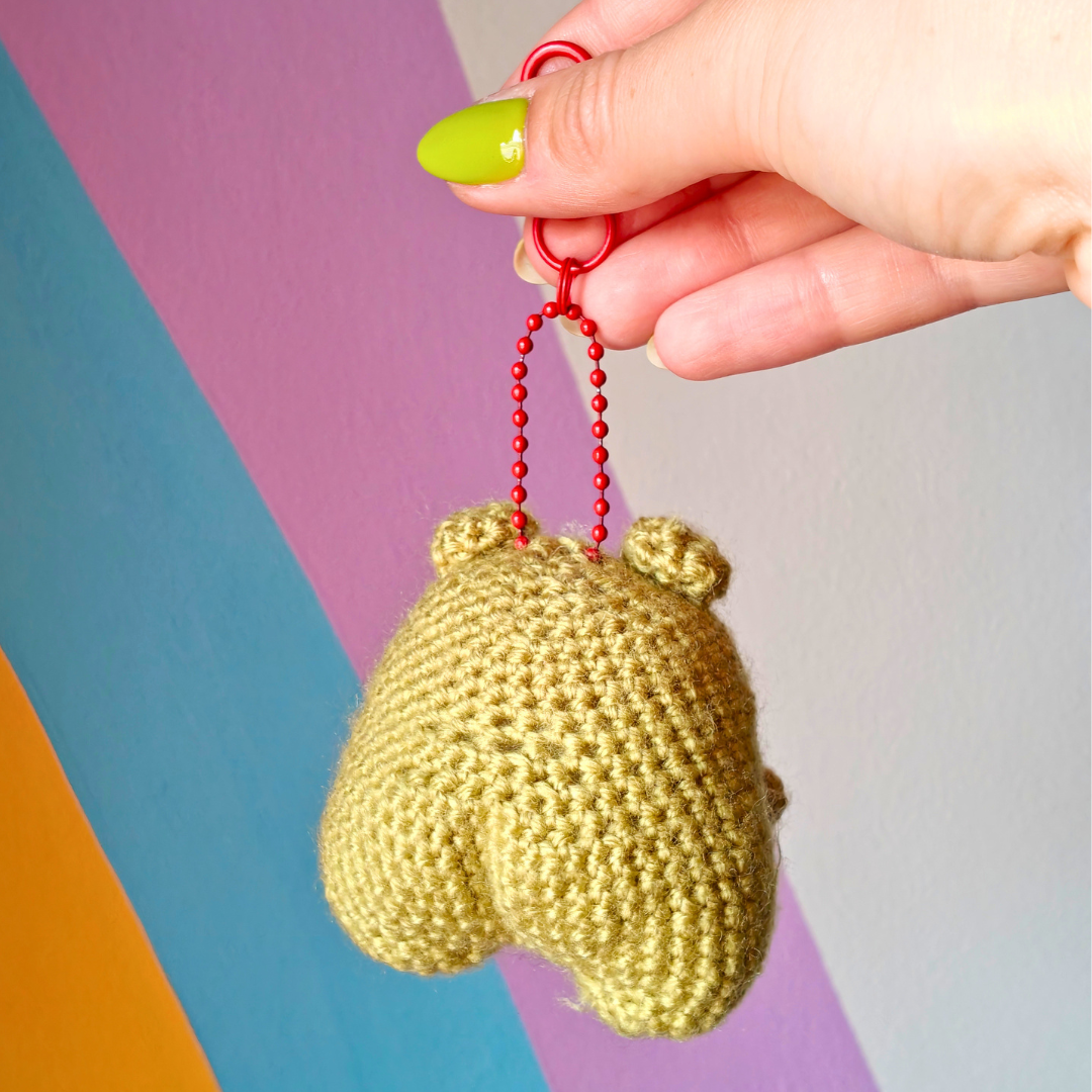 Frog - Chunky Crochet Keychain
