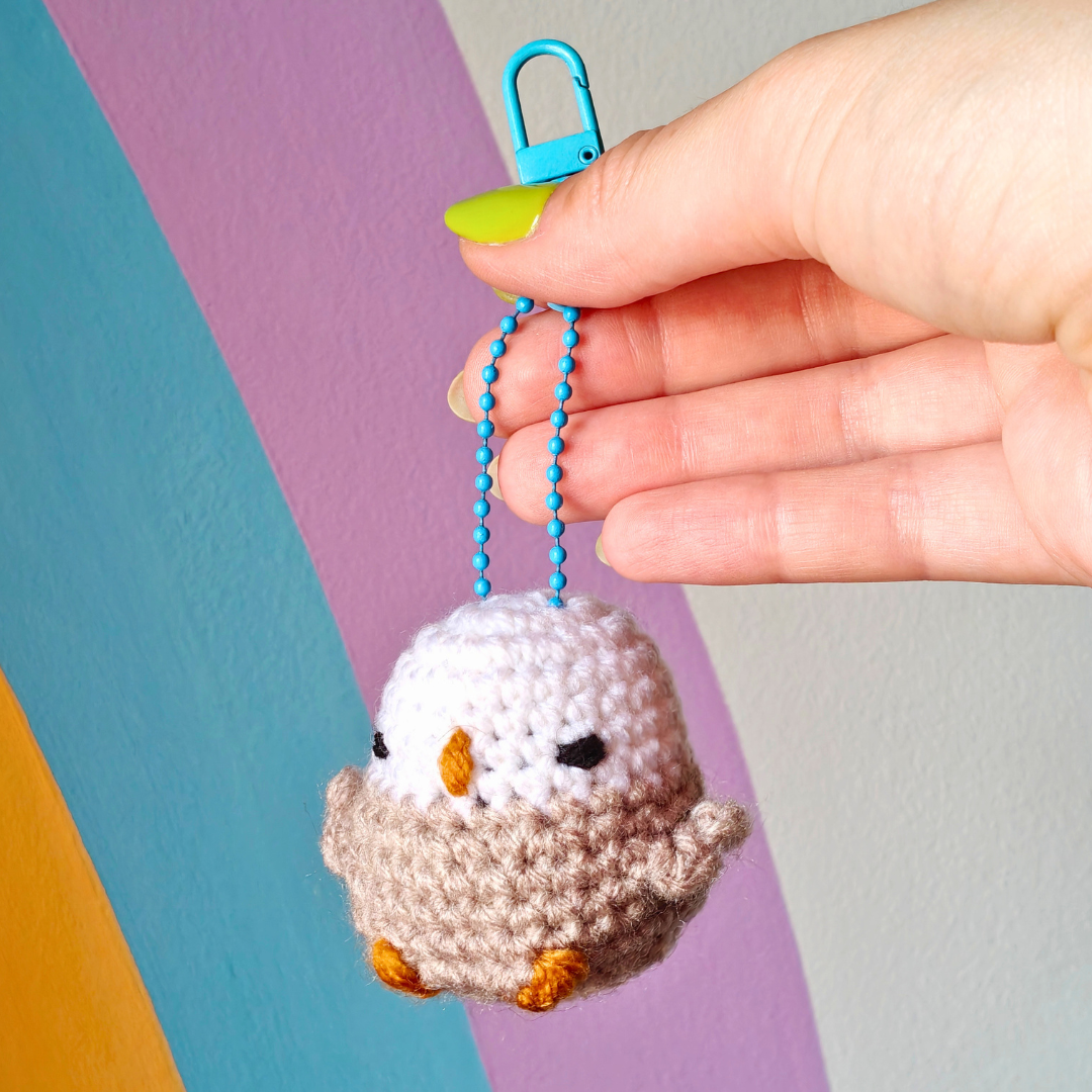 Seagull - Crochet Keychain