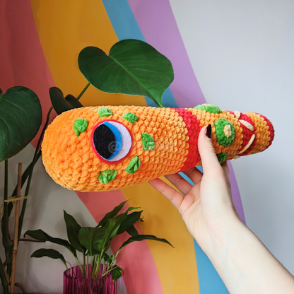 Sweet Treat Party Worm - Crochet Plush Collectable